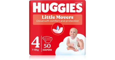 Huggies Little Movers Ultra Comfort disposable diaper Jumbo 7-18 kg 50pcs