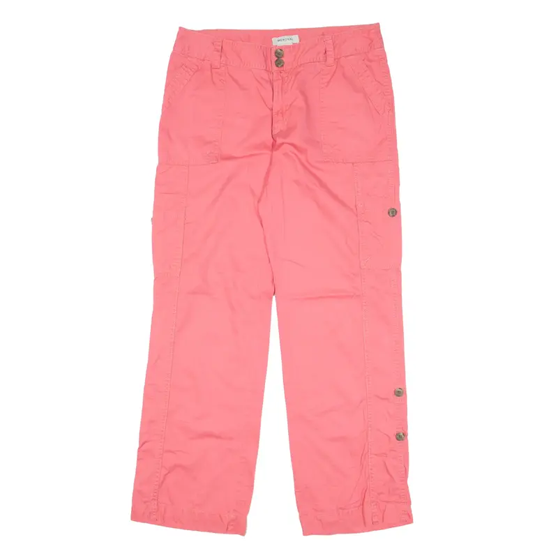 MERONA Cargo Y2K Trousers Pink Relaxed Straight Womens W31 L30