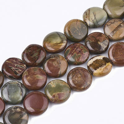 Natural Picasso Stone/Picasso Jasper Beads Strands