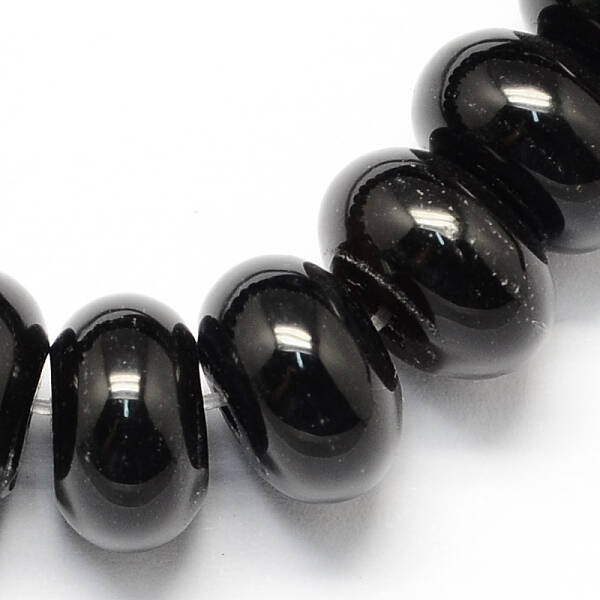 Dyed Natural Black Onyx Beads Strands