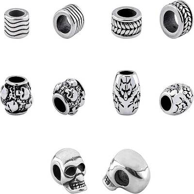 Stainless Steel European Beads