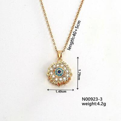 Simple and Versatile Brass Pendant Necklacs