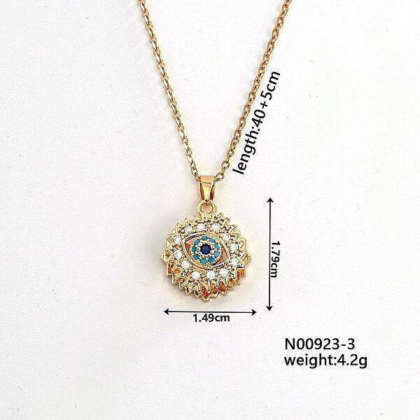 Simple and Versatile Brass Pendant Necklacs