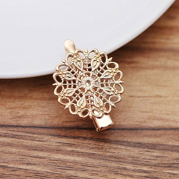 Iron Alligator Hair Clip Findings