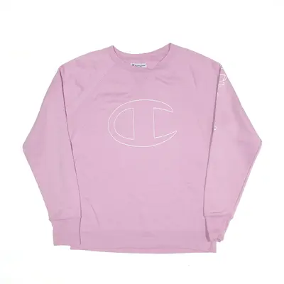CHAMPION Sweatshirt Pink Womens L