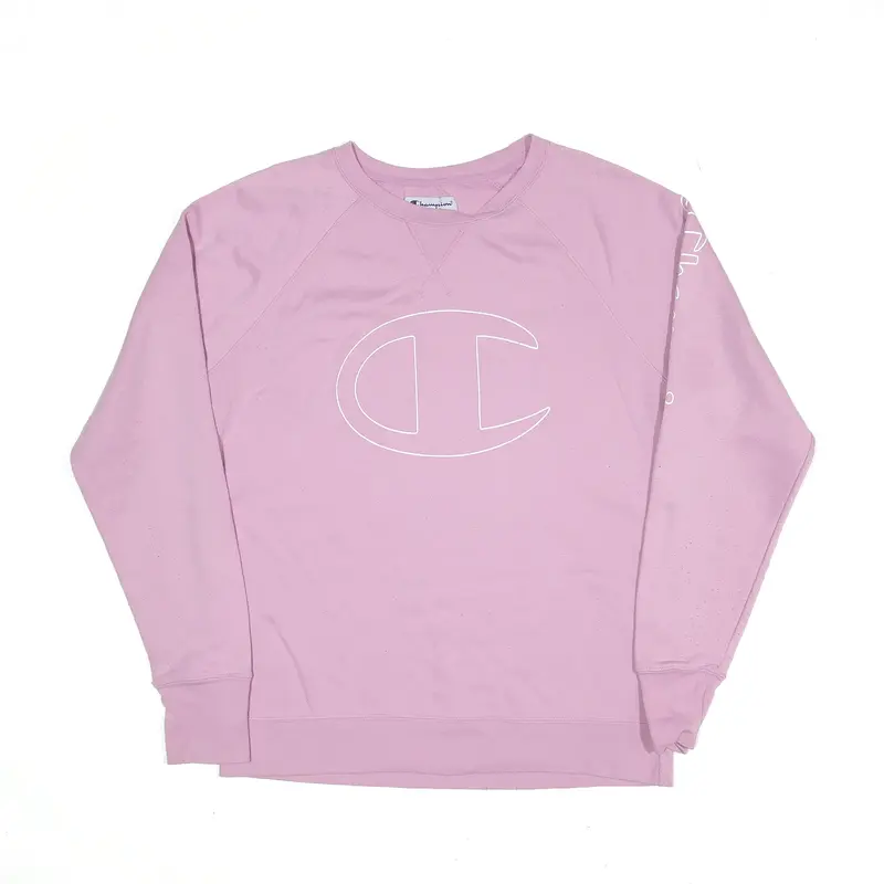 CHAMPION Sweatshirt Pink Womens L