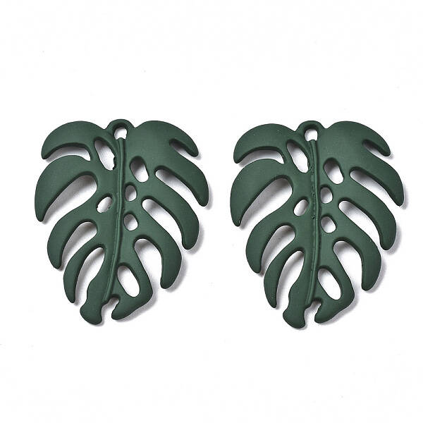Spray Painted Alloy Pendants