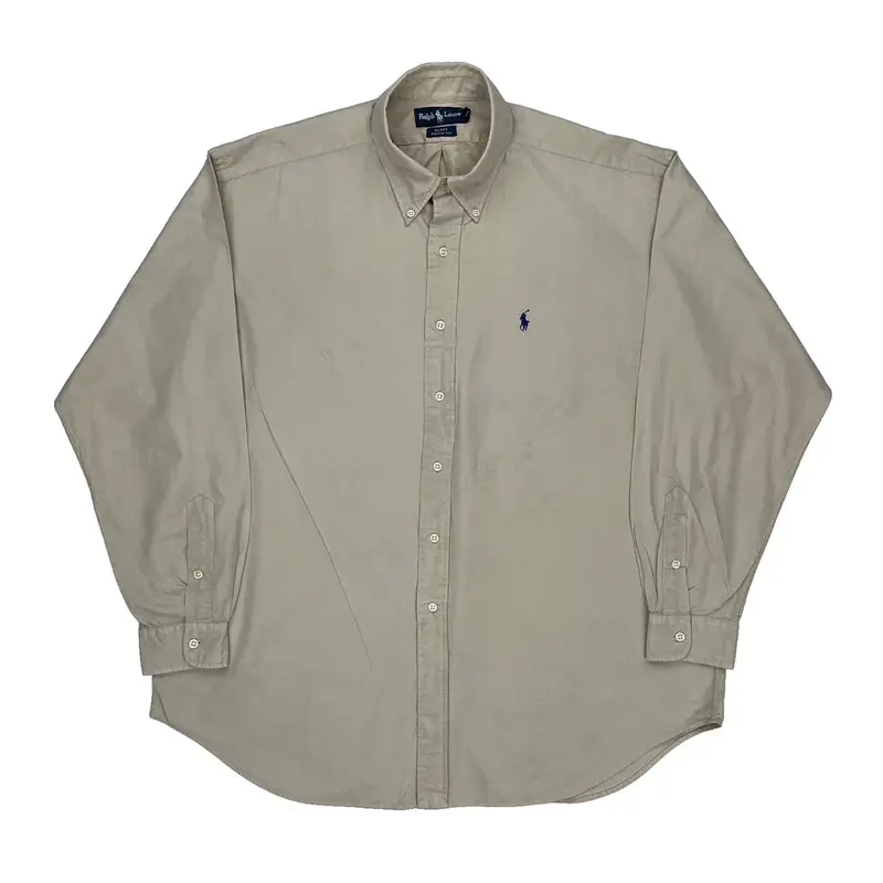 Blake Ralph Lauren Shirt - XL Beige Cotton