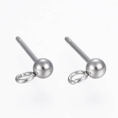 Non-Tarnish 304 Stainless Steel Stud Earring Findings