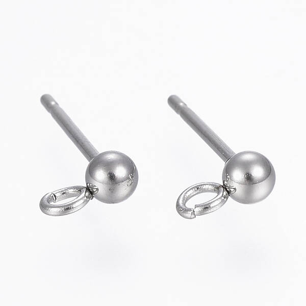 Non-Tarnish 304 Stainless Steel Stud Earring Findings
