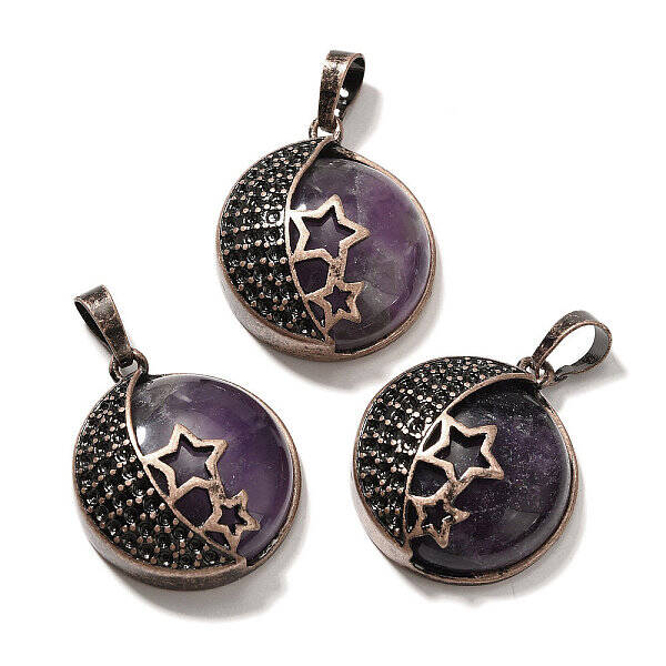 Natural Amethyst Pendants
