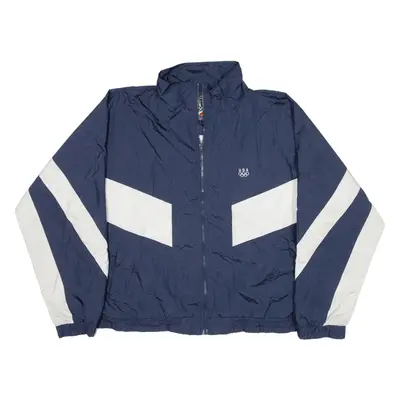 JC PENNY USA Olympics Track USA Jacket Blue Nylon Mens XL