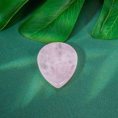 Natural Rose Quartz Teardrop Decorations