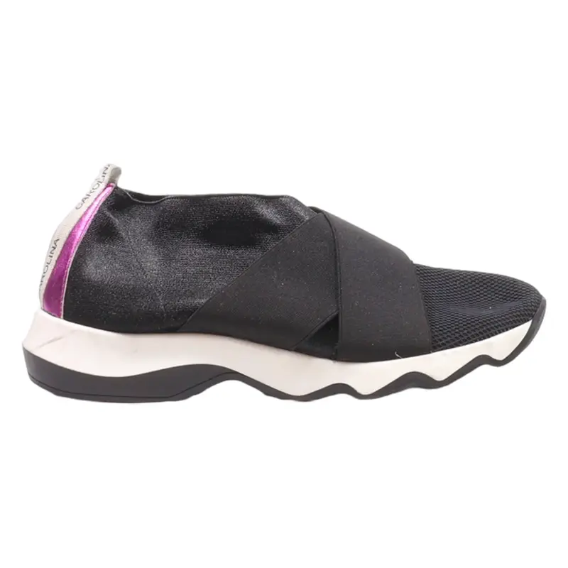 CAROLINA Pump Shoes Black Synthetic Womens UK 6