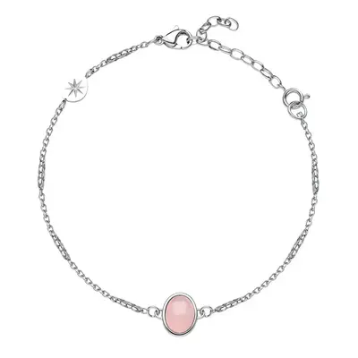 Brosway Delicato Bracciale Da Donna Con Quarzo Rosa Essential Bnl141