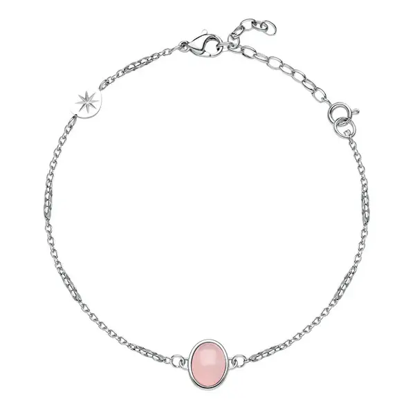 Brosway Delicato Bracciale Da Donna Con Quarzo Rosa Essential Bnl141