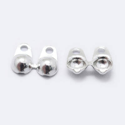 925 Sterling Silver Bead Tips Knot Covers