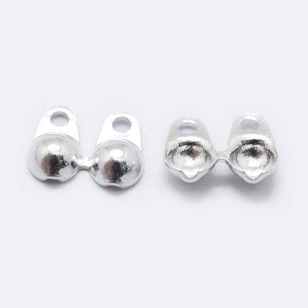 925 Sterling Silver Bead Tips Knot Covers