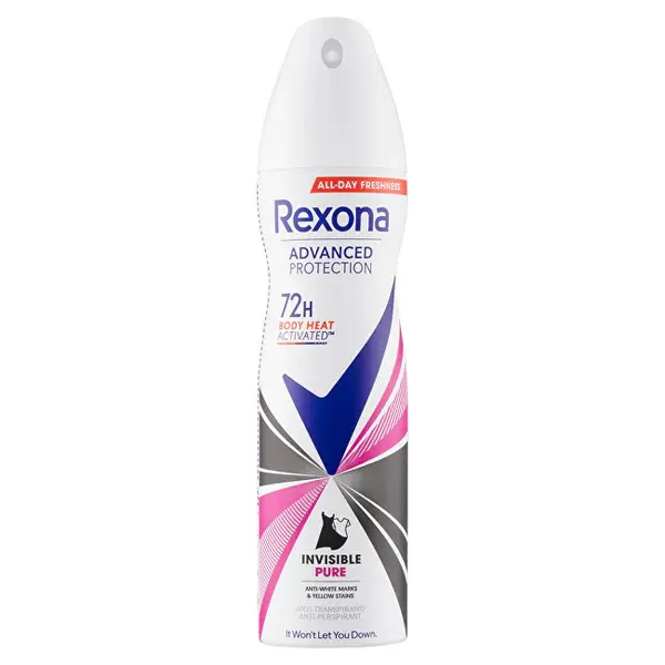 Rexona Spray Antitraspirante Advanced Protection Invisible Pure 150 Ml