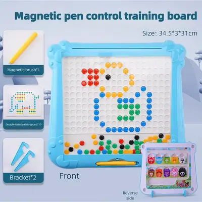 2-in-1 & 3-in-1 Montessori Magnetic Color & Number Maze, Educational Toy for Toddlers Ages 2-5, Fine Motor Skills Game, STEM ...