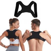 Adjustable Back Aid Straightener, 1/2 Counts Invisible Back Strap, Breathable Back Straightener for Men & Women, Sports & Ou...