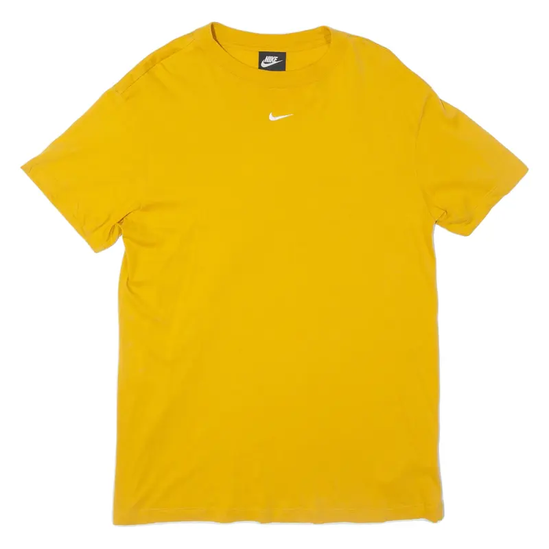 NIKE Oversized Mens T-Shirt Yellow S