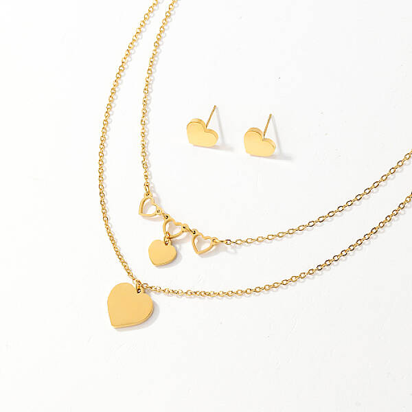 Golden Stainless Steel Jewelry Set