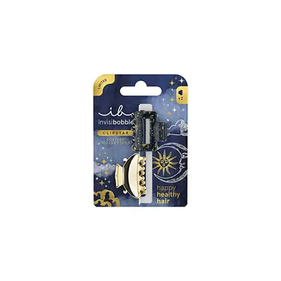 Invisibobble Clipstar S Eclipse Lunar Glam Fermaglio Per Capelli 2 Pezzi