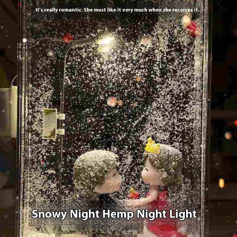 DIY Handmade Material Flowing Sand Snowflake Night Light | style: 3 Style