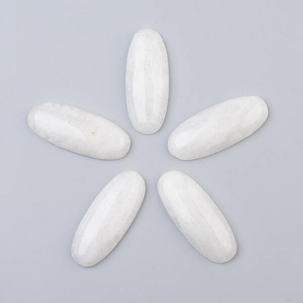 Natural White Jade Cabochons