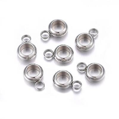 Tarnish Resistant 201 Stainless Steel Tube Bails