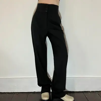 Dolce & Gabbana Trousers - 26W UK 8 Black Virgin Wool