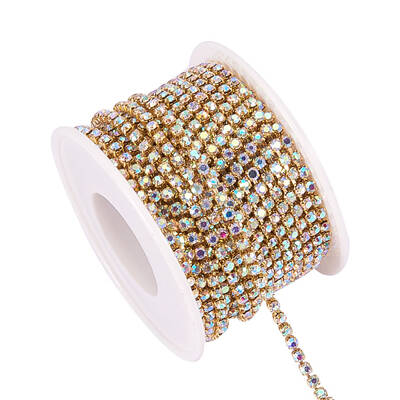 Brass Rhinestone Strass Chains