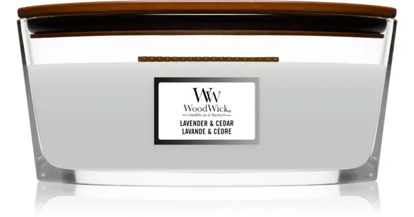 Woodwick Ship scented candle Lavender & Cedar 453 g