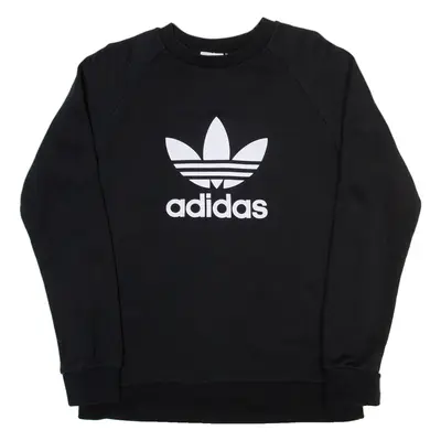 ADIDAS ORIGINALS Mens Sweatshirt Black Crew Neck M