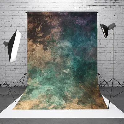 Retro Turquoise Brown Purple Texture Photo Backdrop - Aperturee