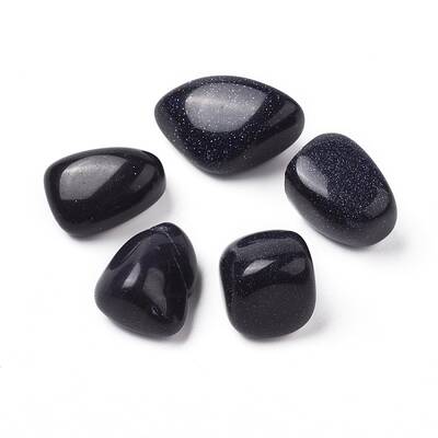 Synthetic Blue Goldstone Beads