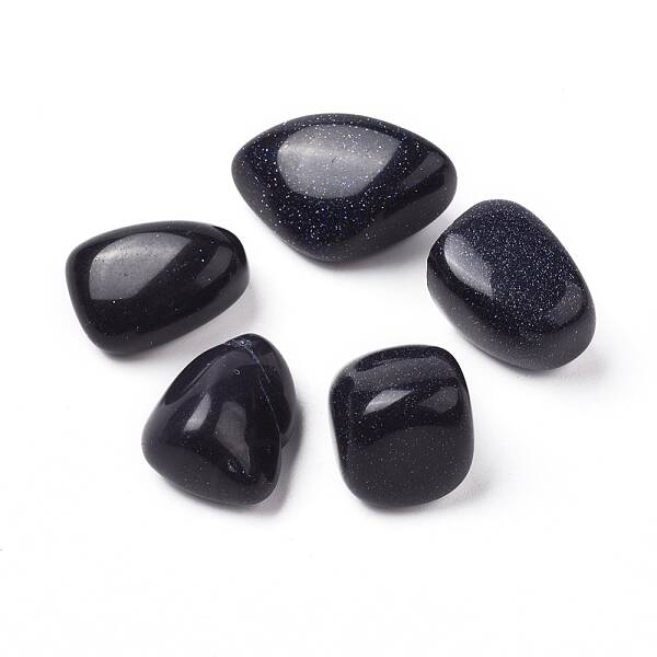Synthetic Blue Goldstone Beads