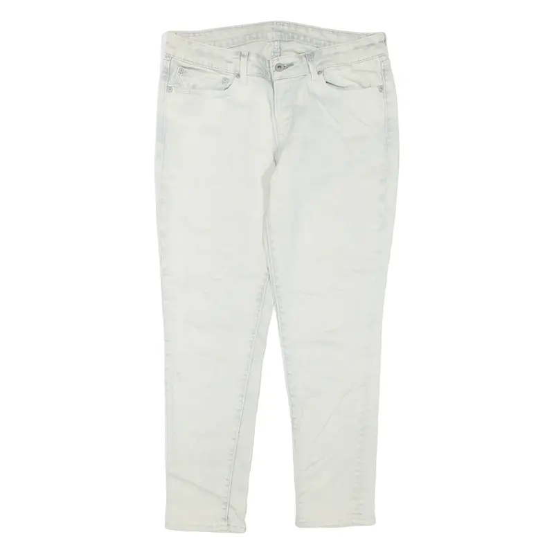 LEVI'S Womens Jeans White Regular Skinny W32 L28