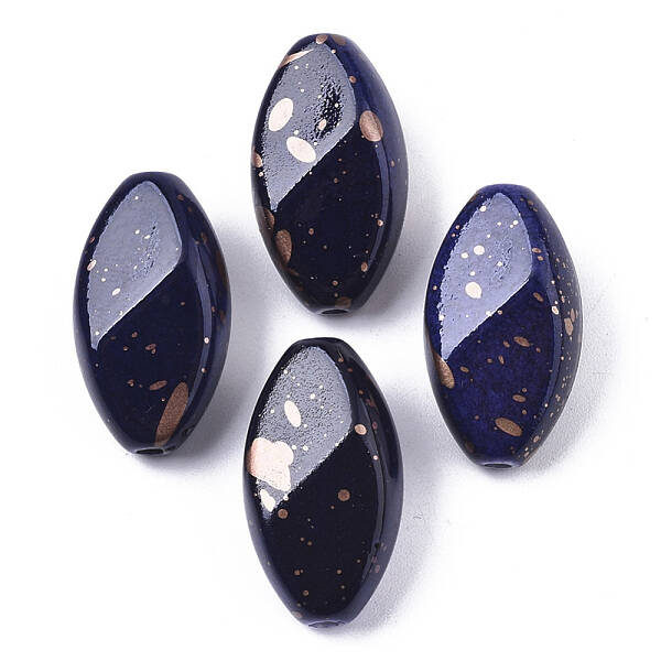 Spray Painted & Drawbench Acrylic Beads