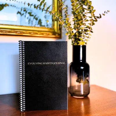 Evolving Habits Spiral Journal for Mindful Habit Tracking - Year in Pixels, Goal & Reflection Pages, Mini Calendars & Dotted ...