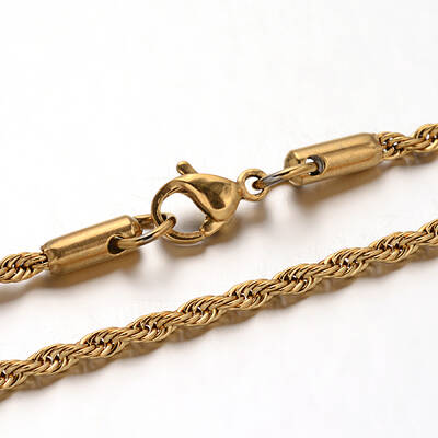 304 Stainless Steel Rope Chain Necklaces