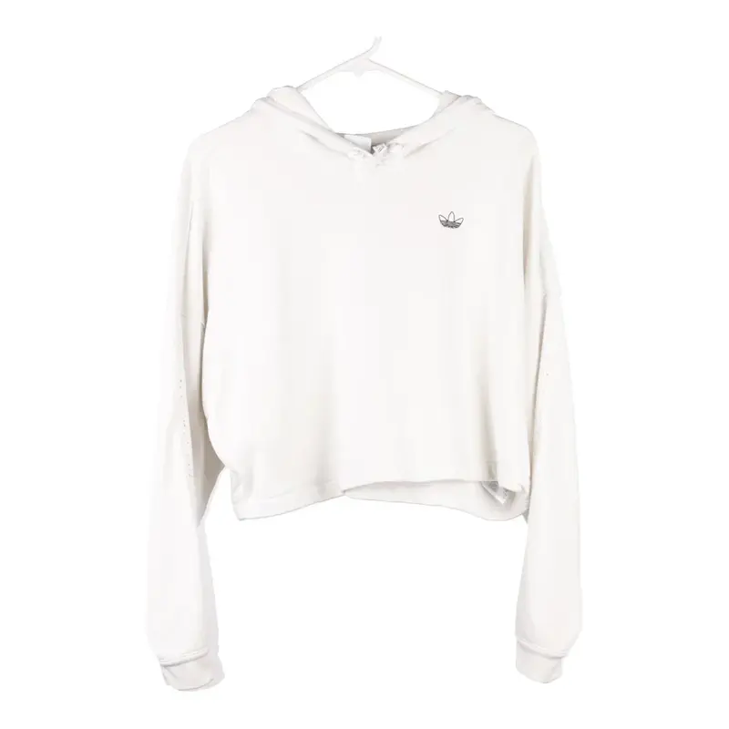 Adidas Hoodie - Small White Cotton Blend