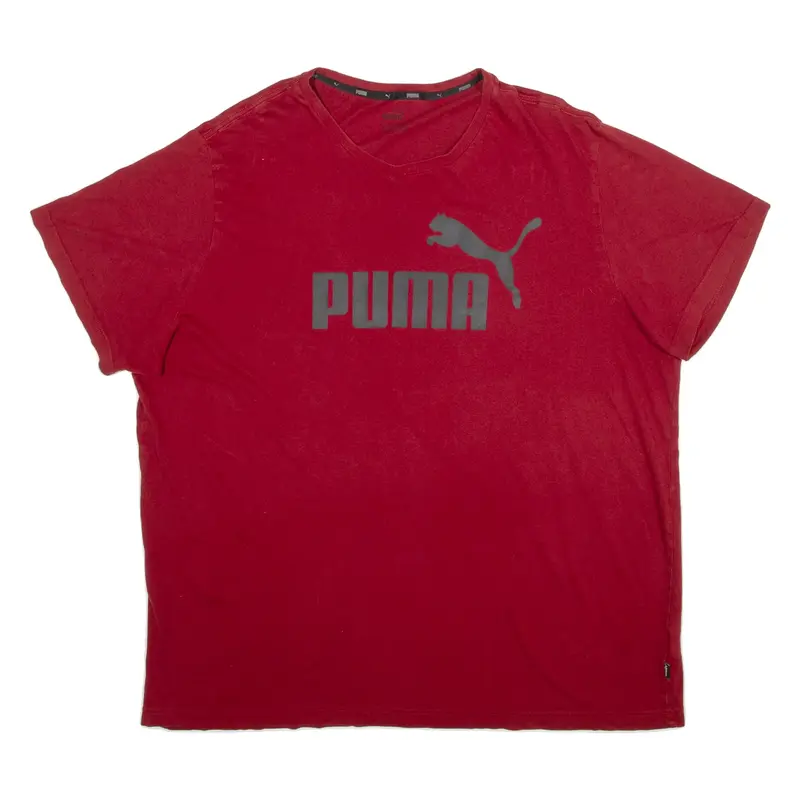 PUMA Mens T-Shirt Red 2XL