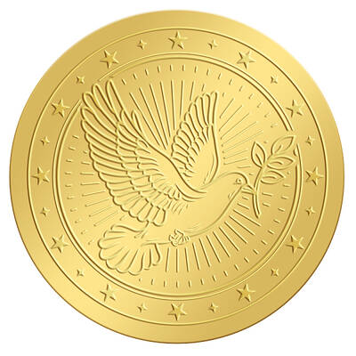 Self Adhesive Gold Foil Embossed Stickers