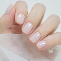 Minimalist Plain Fake Nails Kit, 1 Box Short Square False Nails Press on Nails Stick on Nails, Removable Full Cover Artificia...