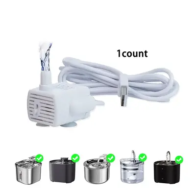 3 Speed Adjustable Water Flow Water Pump, 1 Count Pet Water Fountain Replacement Accessories, Detachable Pet Water Feeding Su...
