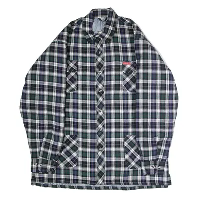 CHALET Mens Chore Jacket Green Flannel Plaid 2XL