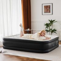 【Fathers Day Gift】Inflatable Mattress Airbed with Built-in High Capacity Pump, Double Height, Non-Slip Bottom Design, Wei...
