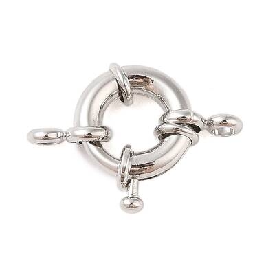 Rack Plating Brass Spring Ring Clasps